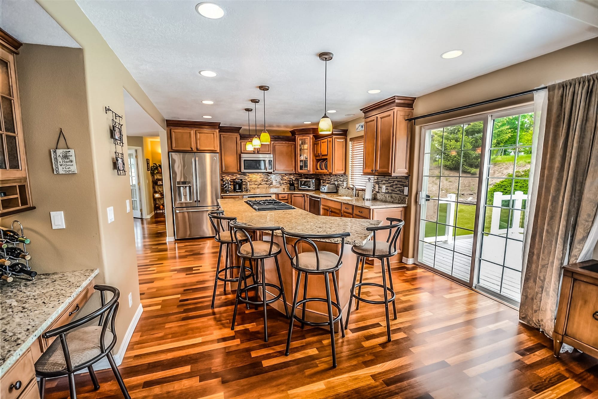 Dining room with hardwood floor